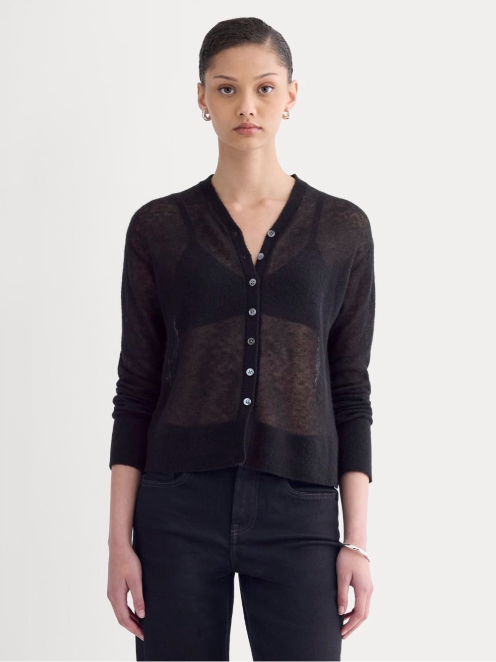 Everlane the Air Alpaca High V Cardigan NWOT